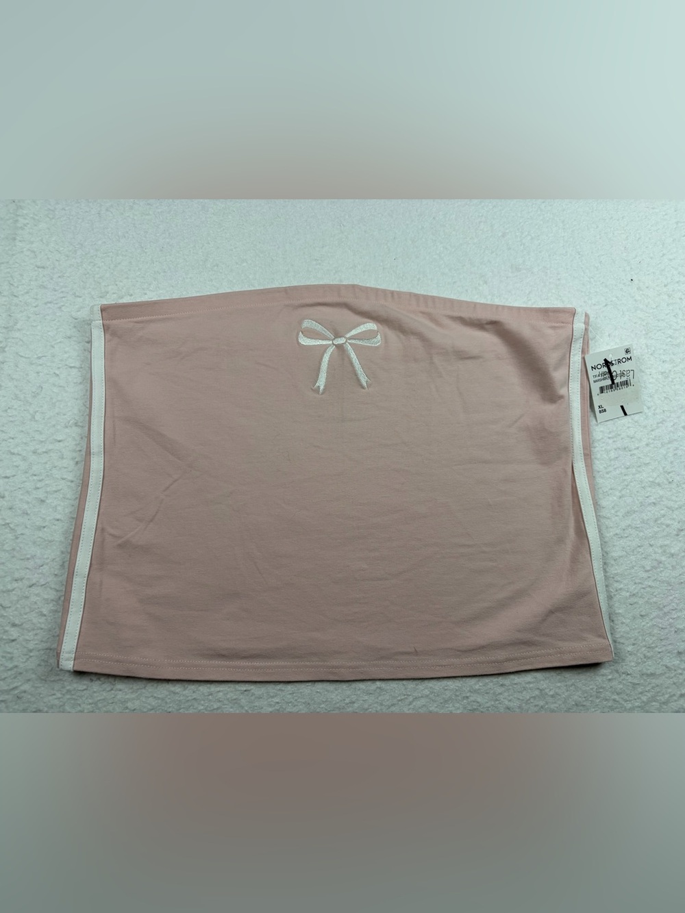 NWT Hi Res Pink Bow Bandeau Tube Top Coquette XL - Picture 4 of 6